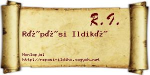 Répási Ildikó névjegykártya